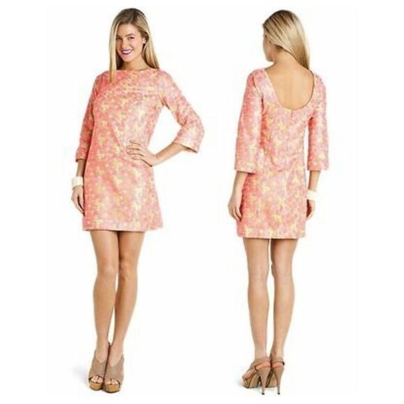 LILLY PULITZER RARE MANDY HOTTY PINK LIME DRESS - Picture 8 of 8